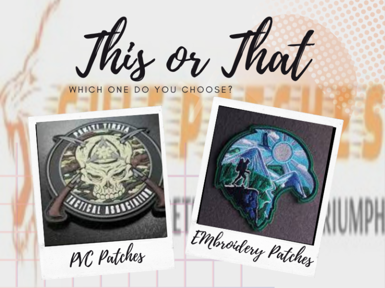PVC VS Embroidered Patches: A Side By Side Comparison