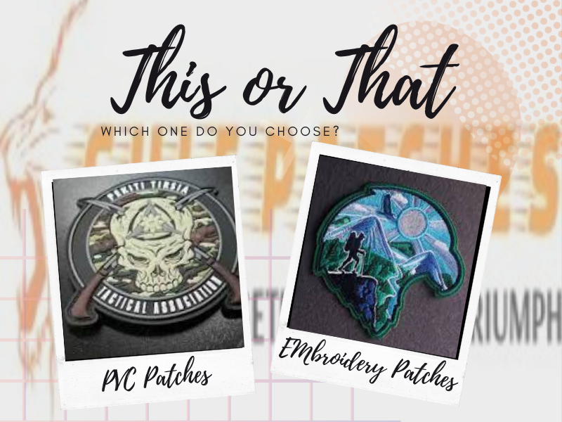 PVC vs Embroidered Patches: A Side by Side Comparison