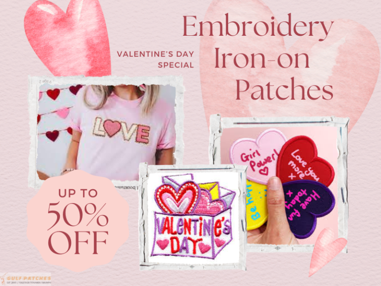 Elevate Your Valentine’s Day Style With Embroidered Iron-On Patches